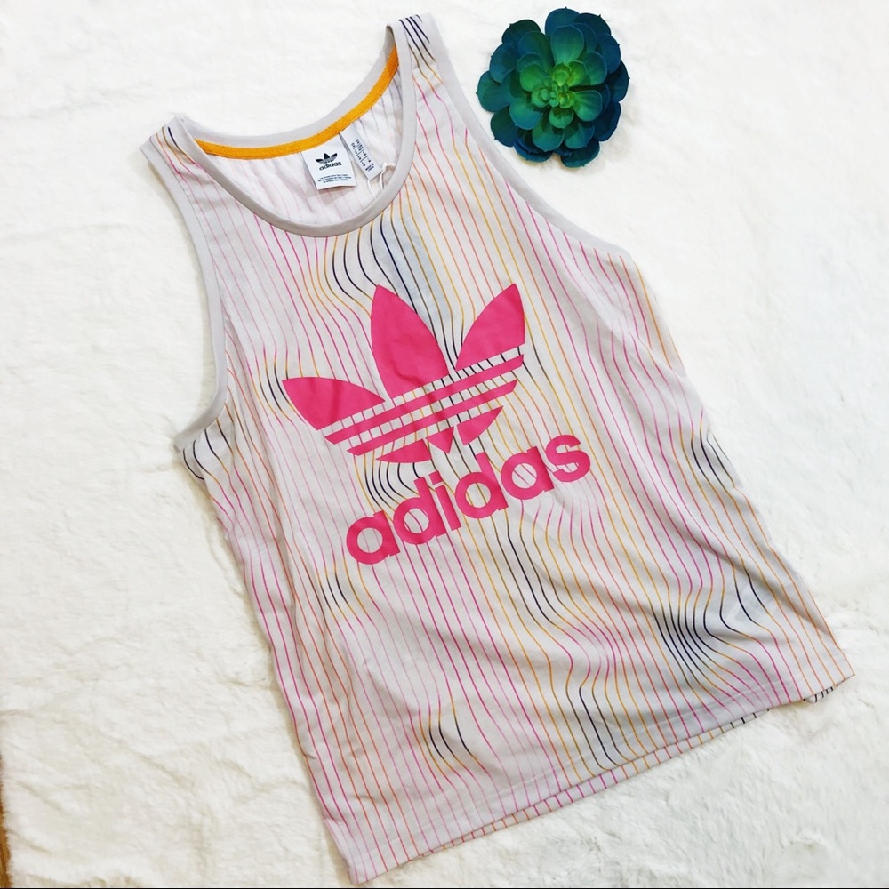 ADIDAS | rainbow 🌈 graphic tank
